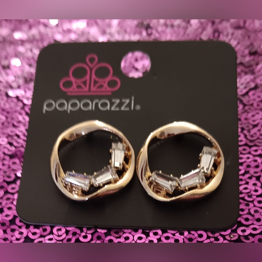 Paparazzi Gold and Silver Earrings